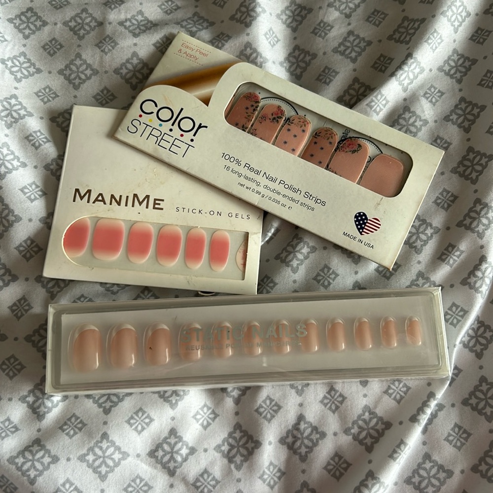 Stick-on Nail Decals and Press Ons
